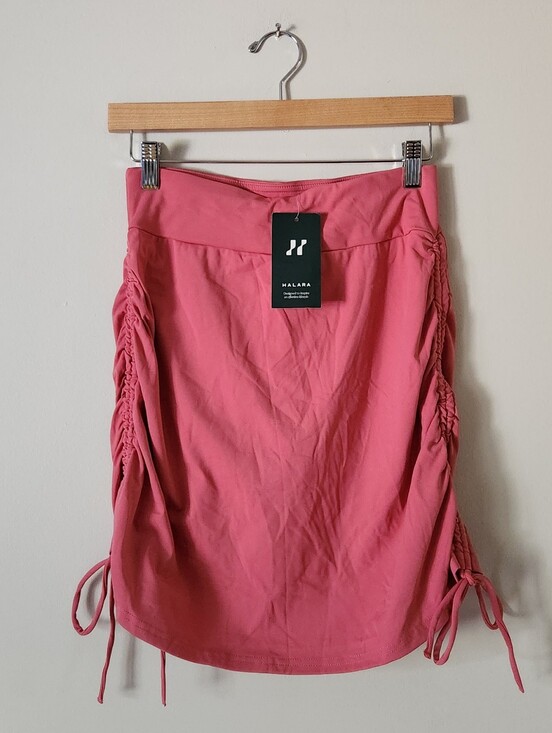 HALARA Pants - HALARA Pink Ruched Side Mini Skort Skirt Sz S